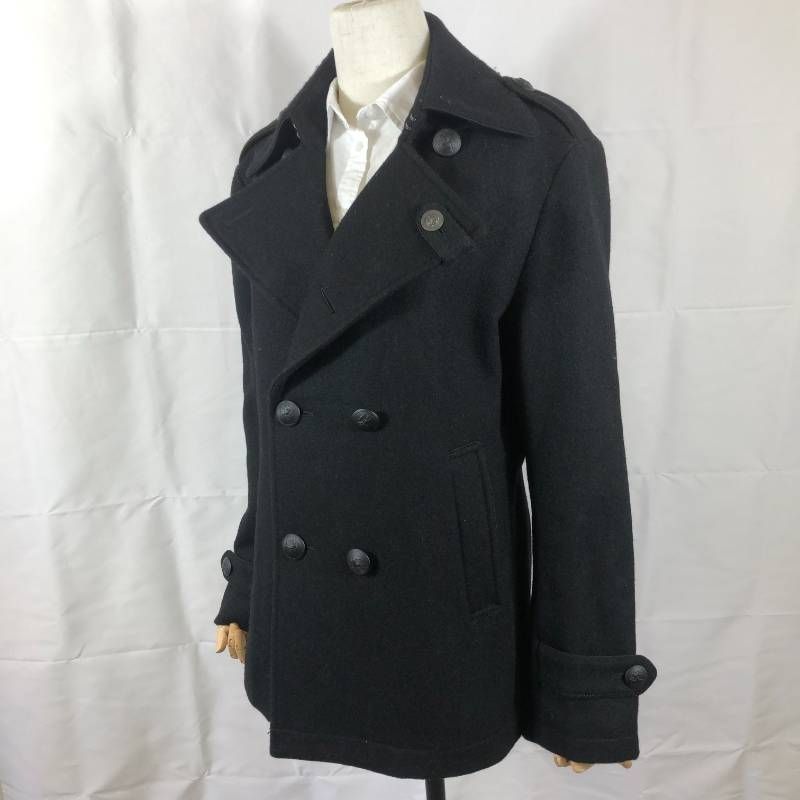 美品・LLサイズ バーバリーブラックレーベル Pコート ノバチェック