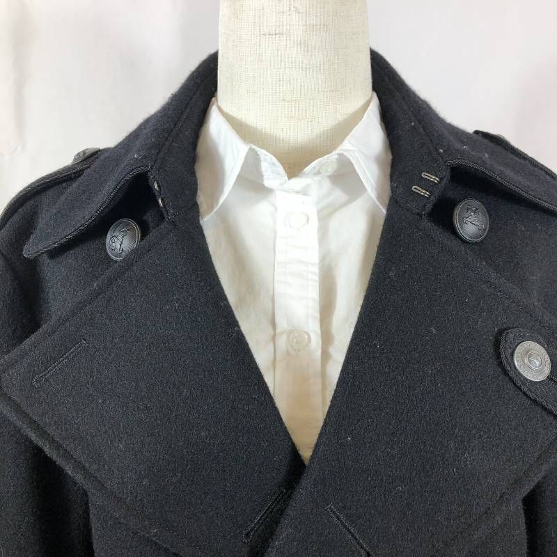 美品・LLサイズ バーバリーブラックレーベル Pコート ノバチェック
