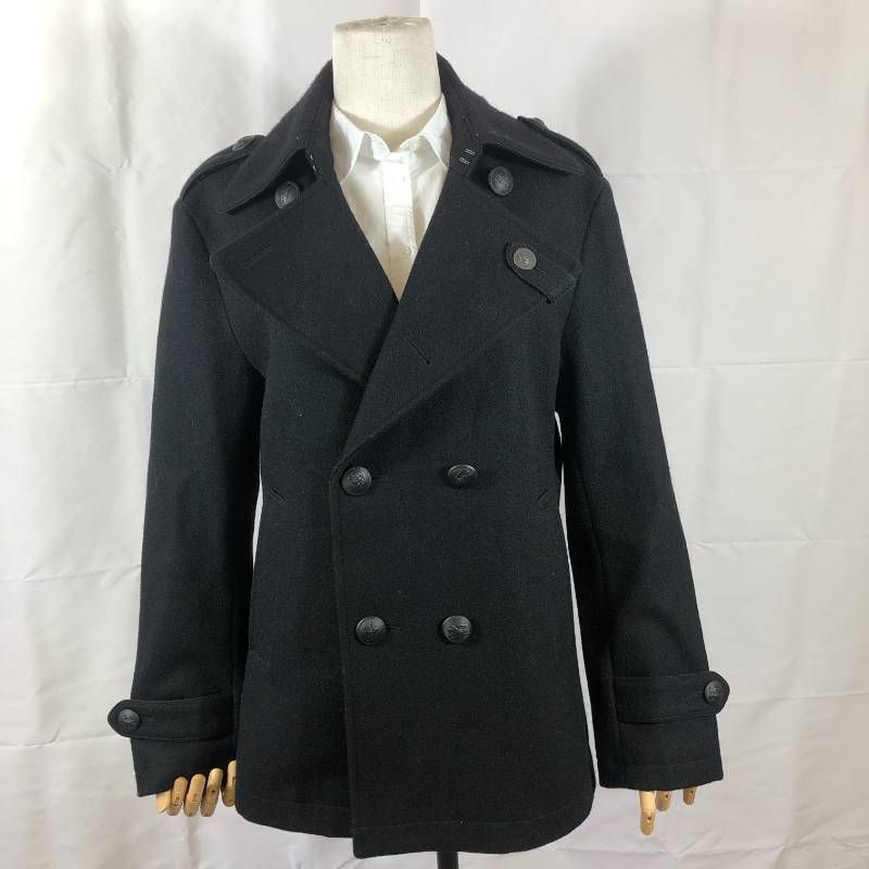 美品・LLサイズ バーバリーブラックレーベル Pコート ノバチェック