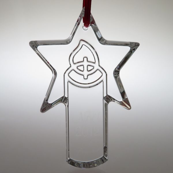 バカラ オーナメント ノエル オブジェ ろうそく キャンドル ピンバッジ付き 2012年 Noel 箱袋付き