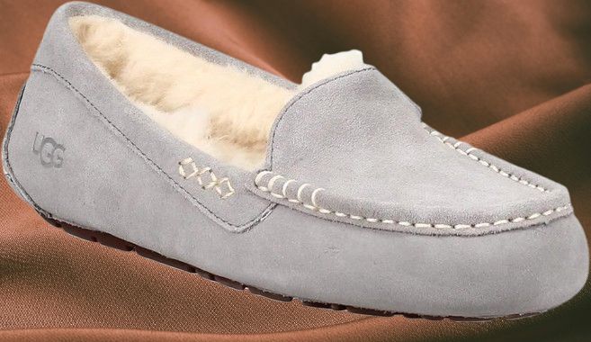 UGG（アグ）モカシン Ansley レディース ライトグレー25cm - メルカリ