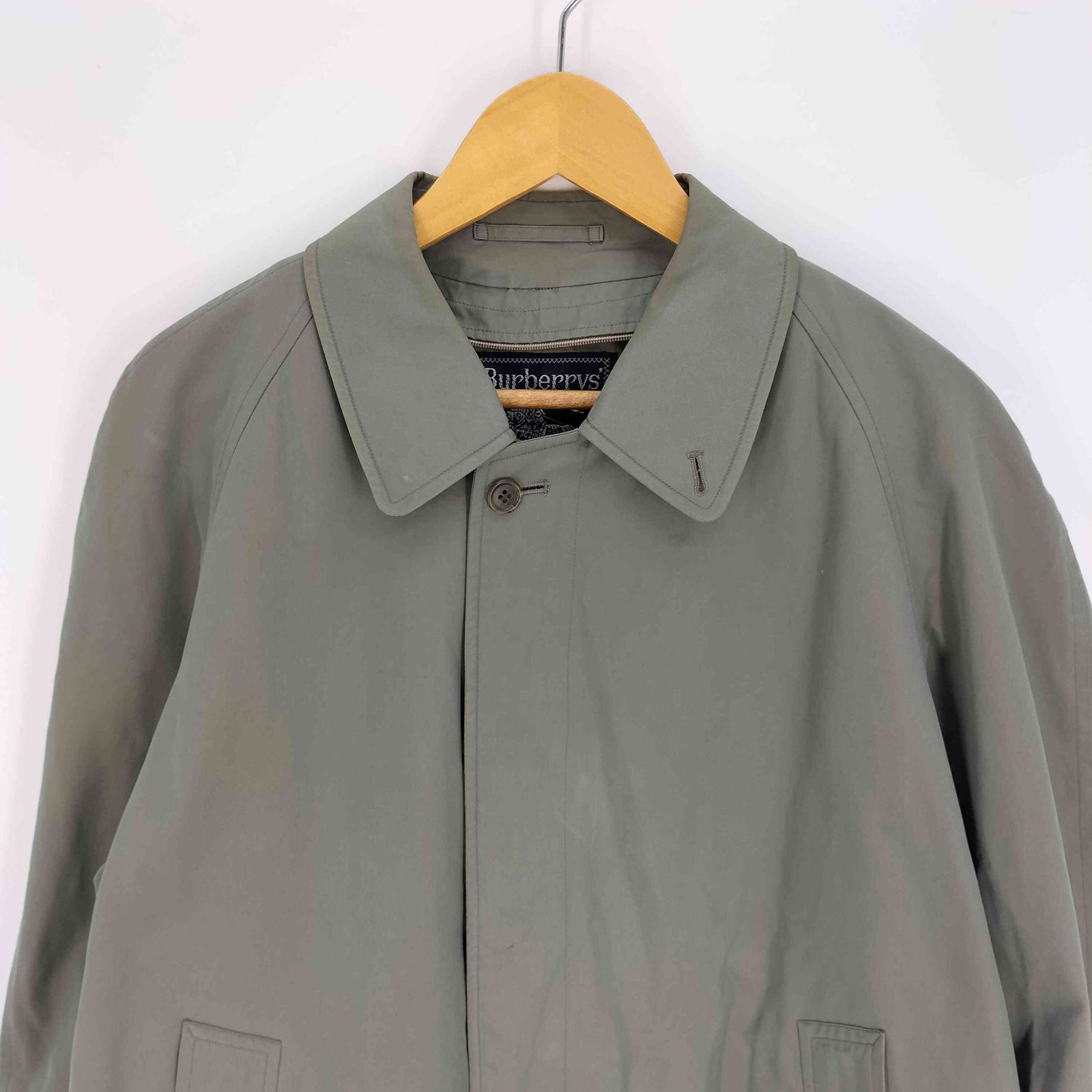 バーバリーズ BURBERRYS 80-90S OLD 裏地 ノバチェック 玉蟲 比翼