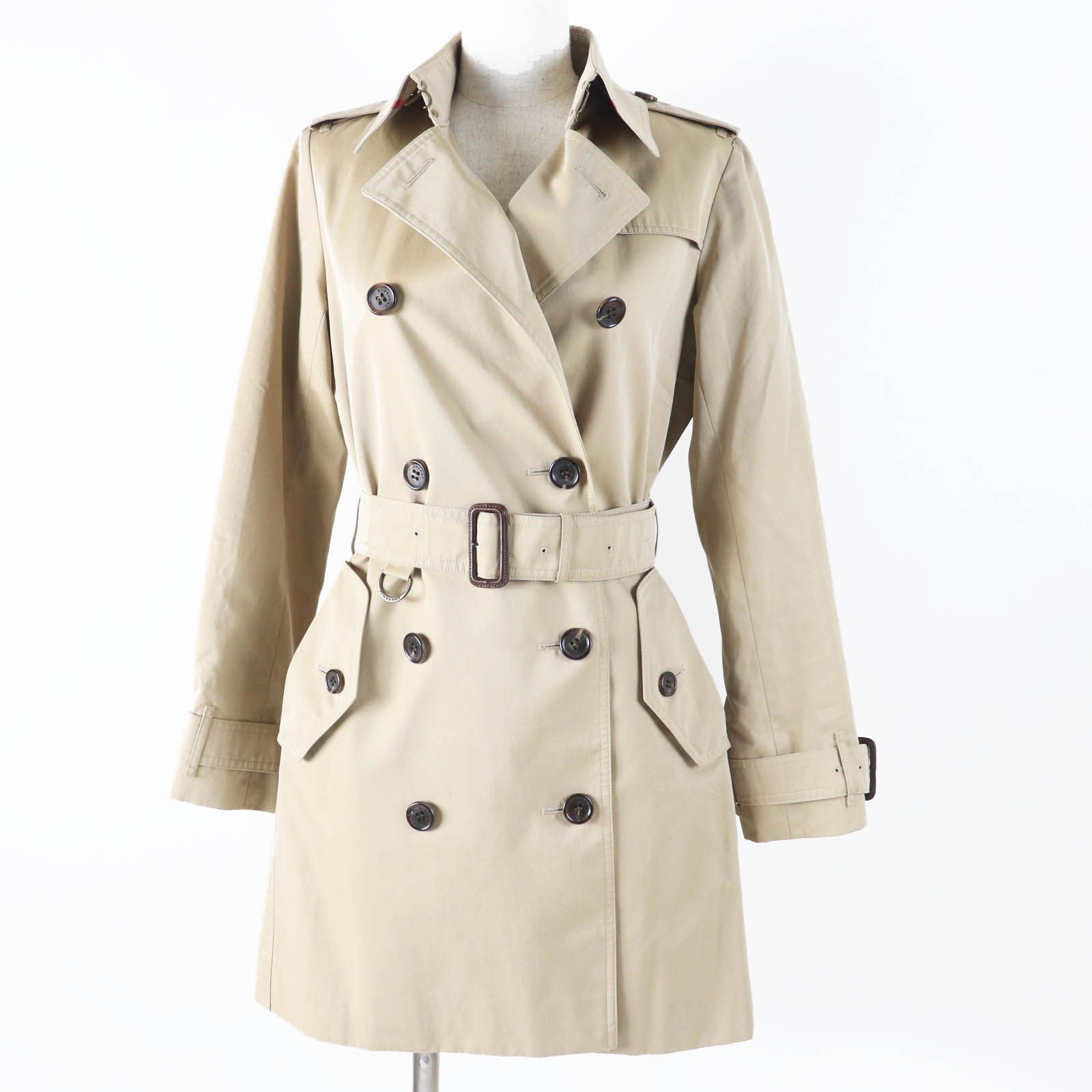 美品◎BURBERRY LONDON バーバリーロンドン ロゴボタン付き ダブル