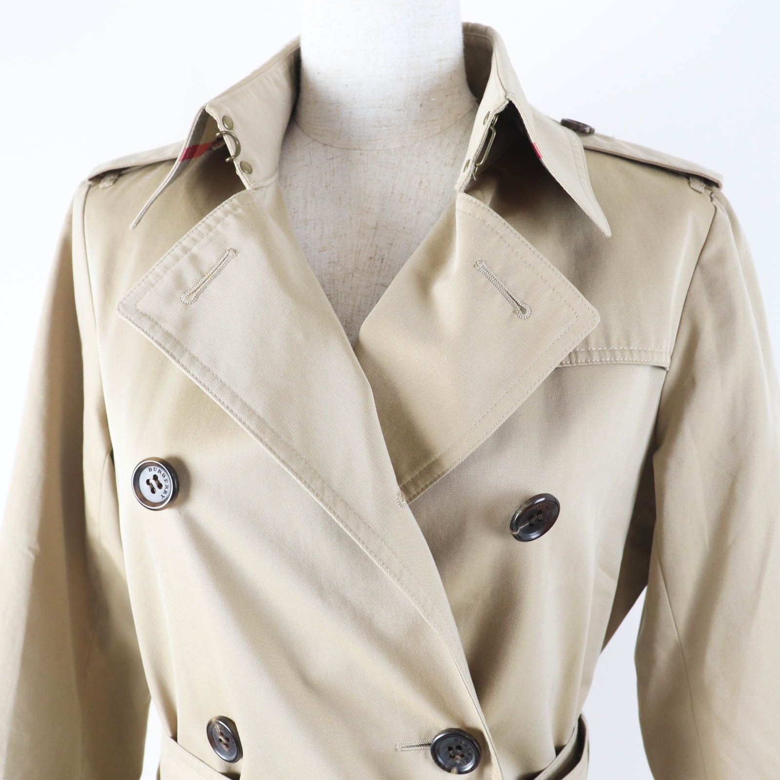 美品◎BURBERRY LONDON バーバリーロンドン ロゴボタン付き ダブル