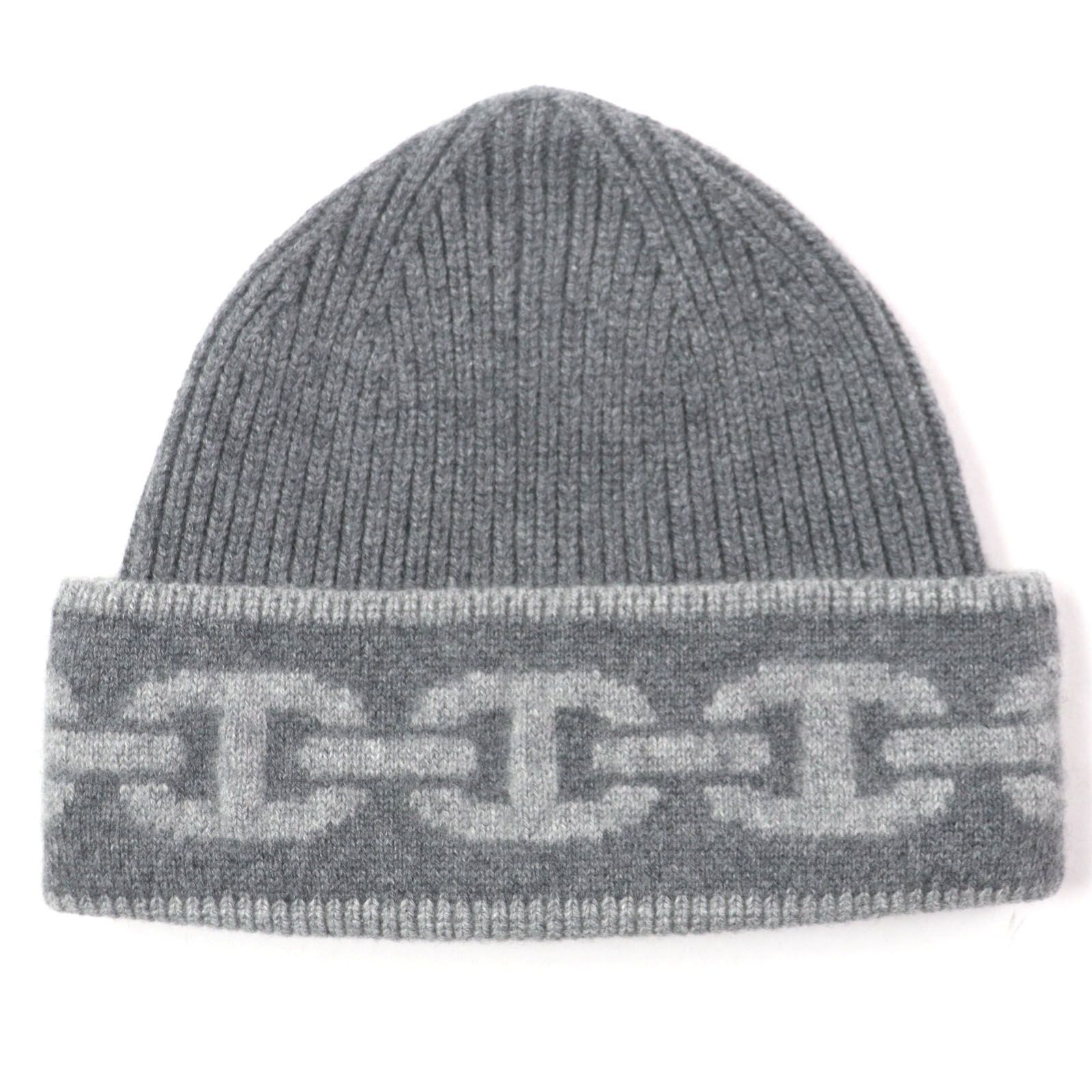 極美品▽HERMES エルメス シェーヌダンクル カシミヤ99% 帽子 ニット