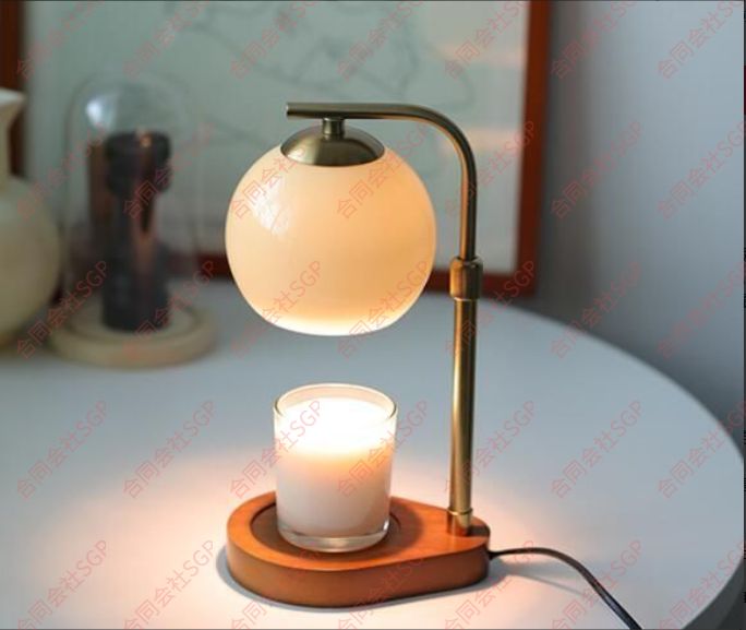 キャンドルウォーマー 灯 おしゃれ 無段階調光タイマー機能スタンドライト照明ライト卓上寝室 北欧 溶かす インテリア プレゼント