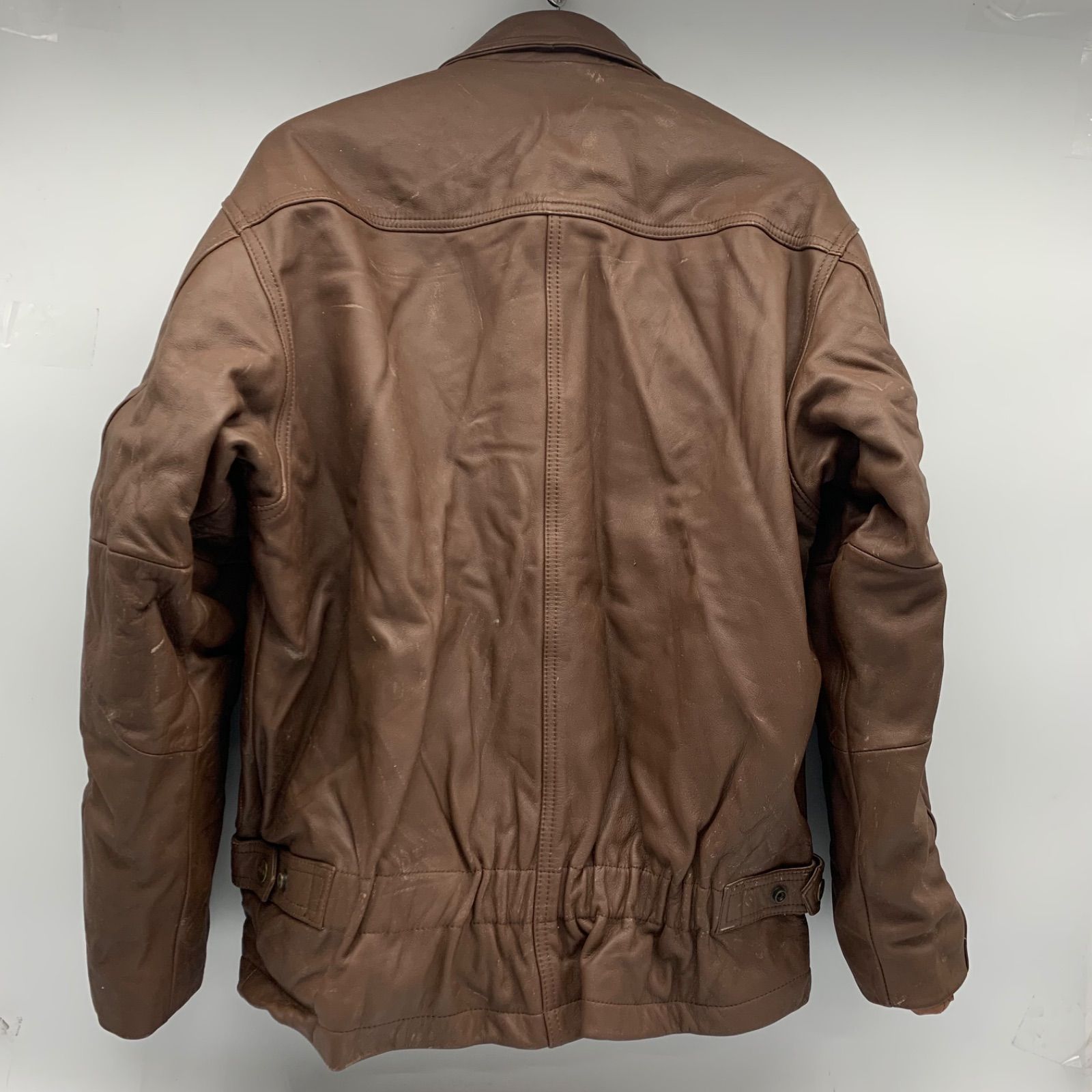 EF 1209-2-2 MIGLIA 本革ライダースジャケット Lサイズ ヴィンテージ風