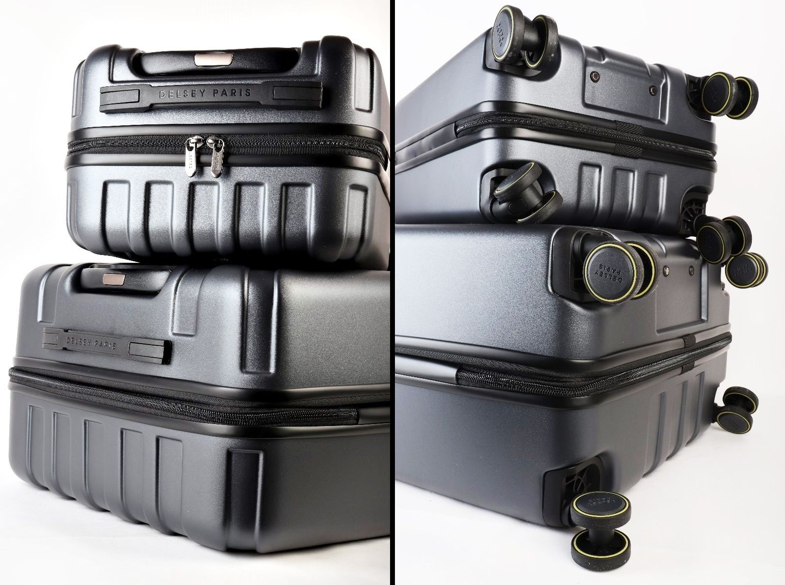 DELSEY スーツケース アクセレイト 2個セット ダークグレー 35.2L 101L