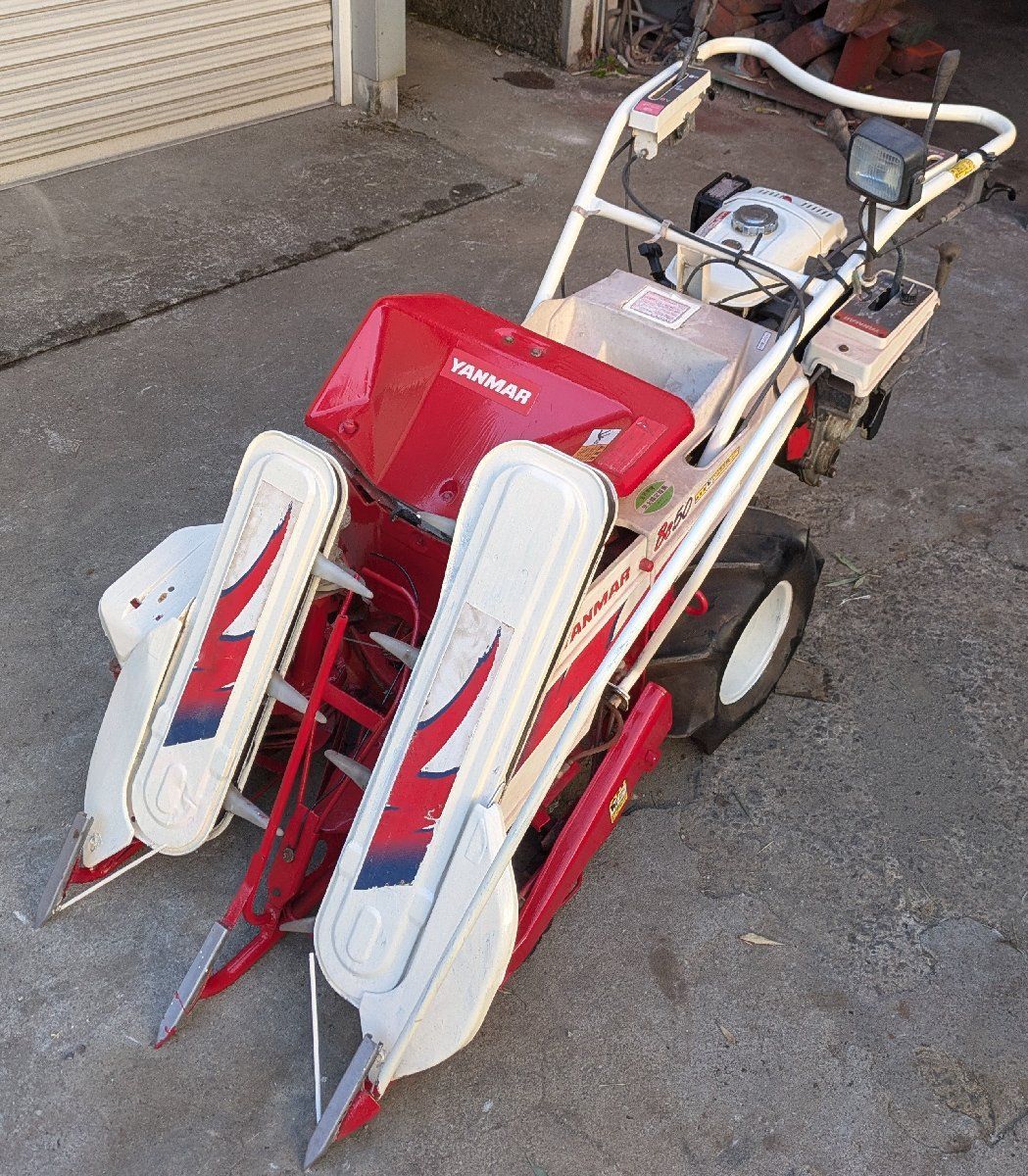鹿児島発 ヤンマー 2条刈りガソリンエンジンバインダー Be 50