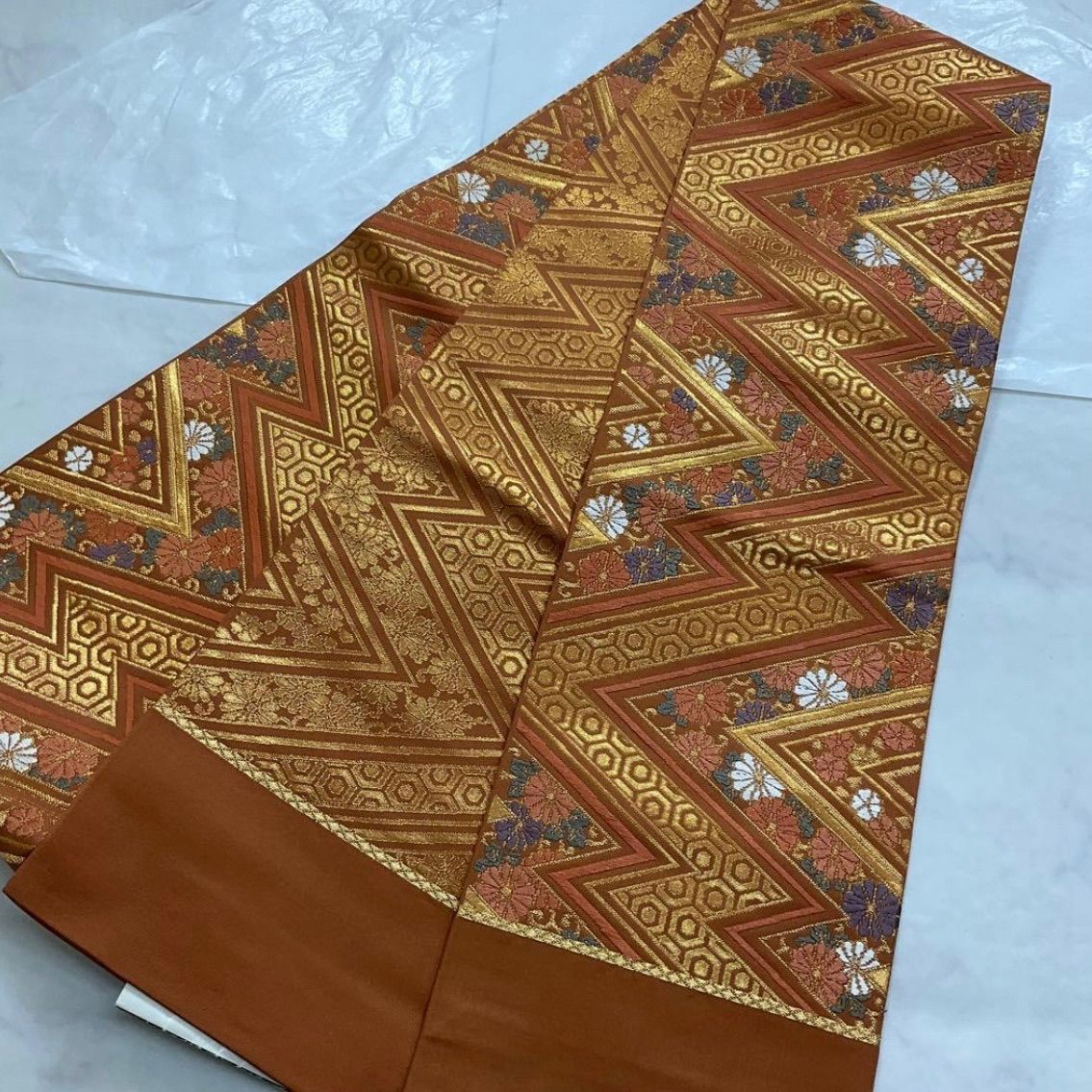 kimono+one○送料無料○kimonoarisa○未使用同然○最高級西陣織唐織