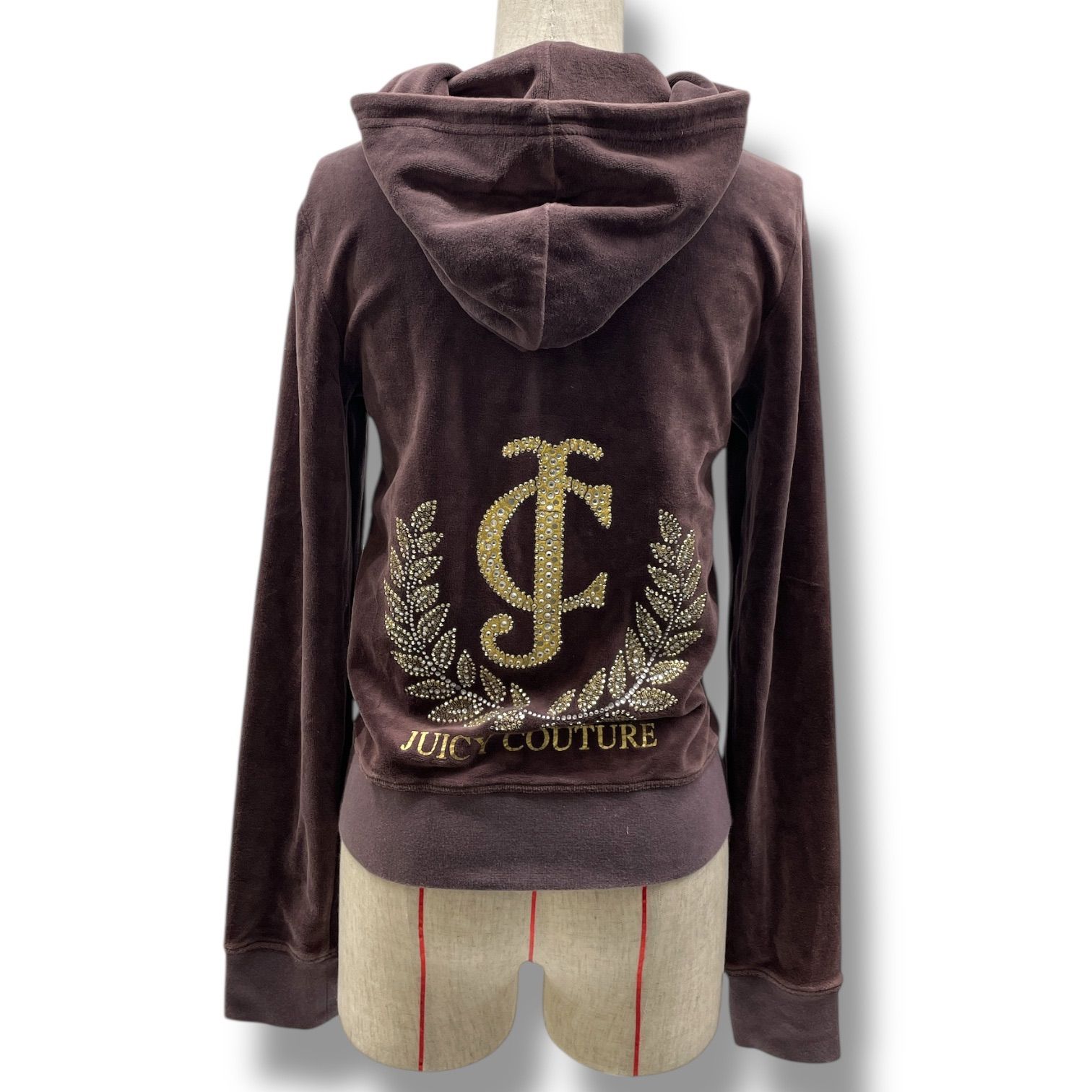ジューシークチュール ジップアップ ベロア パーカー Y2K ヴィンテージ美品 Juicy Couture ジューシークチュール ジップアップパーカー ベロア