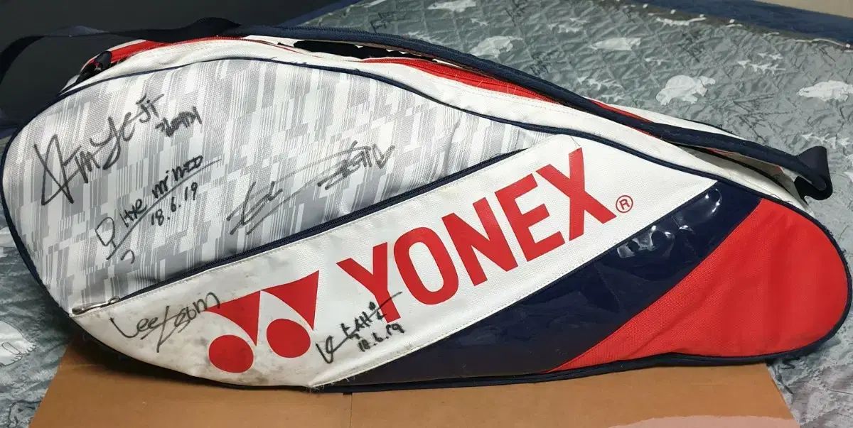 YONEX ヨネックス 2段 プロ ラケットバッグ 選手サイン