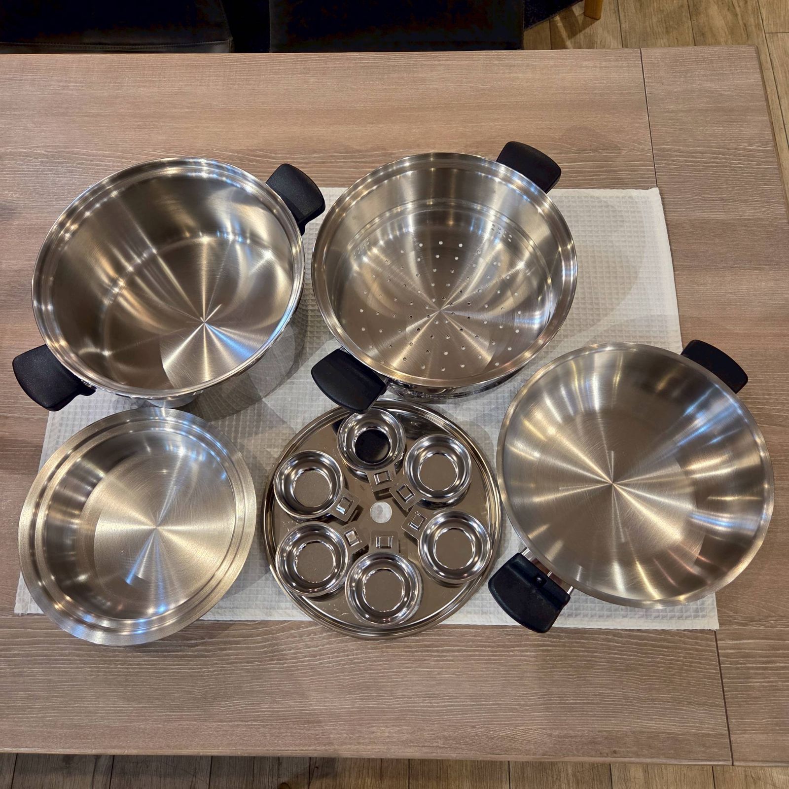 Amway アムウェイ Queen クィーンクックウェア 鍋セット 蒸し器