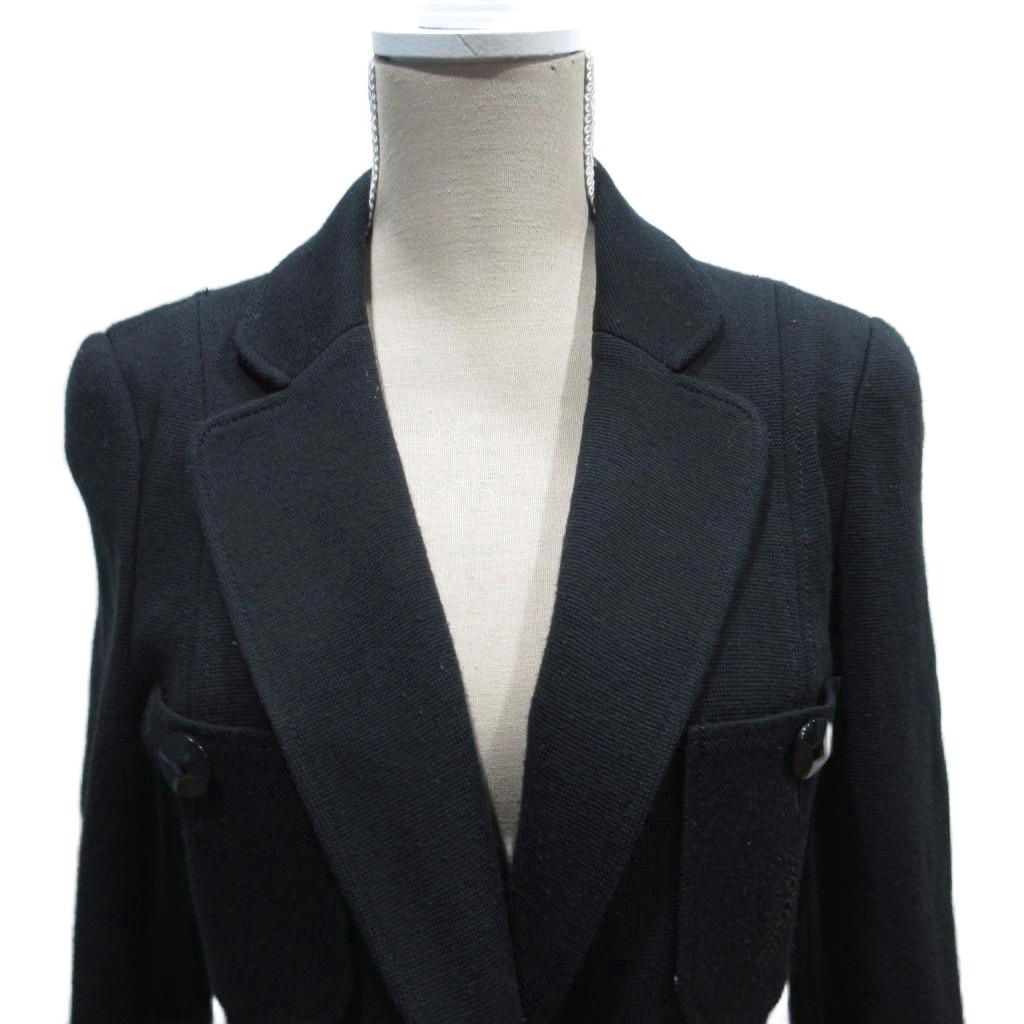 イタリヤ 伊太利屋 ニット テーラードジャケット ブレザー ロゴ