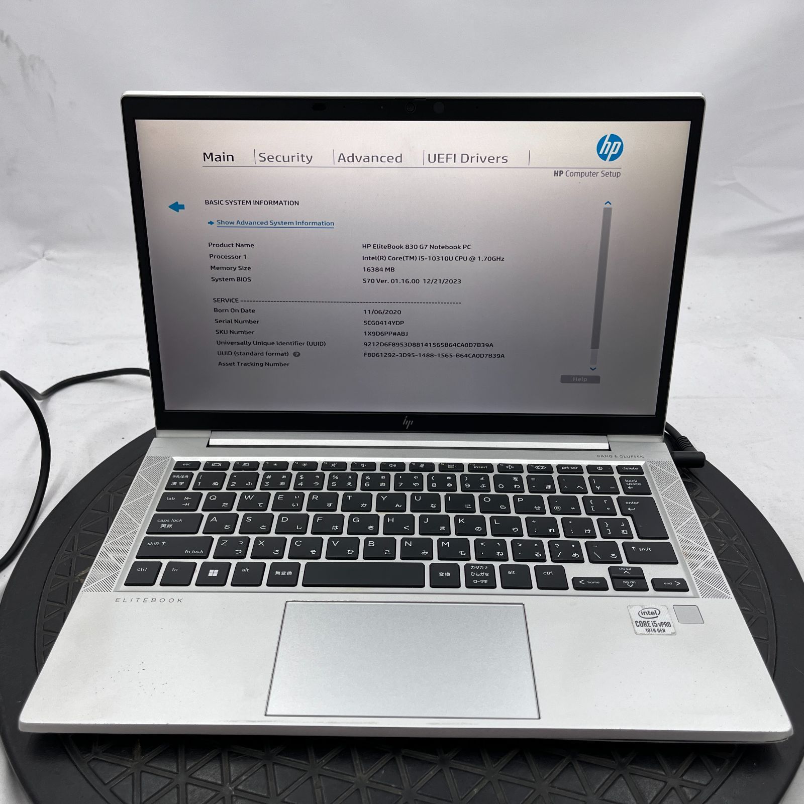 ジャンク品 HP EliteBook 830 G5 13\