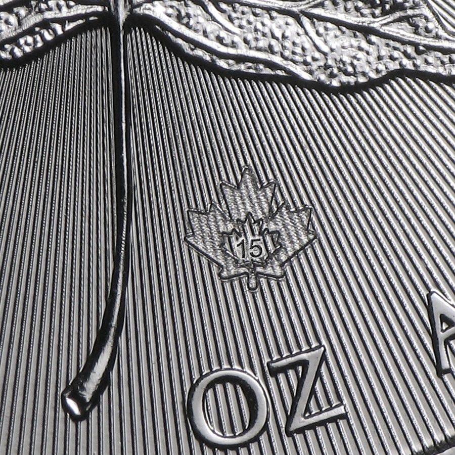 保証書・カプセル付き] 2015年 (新品) カナダ「メイプルリーフ」純銀 1