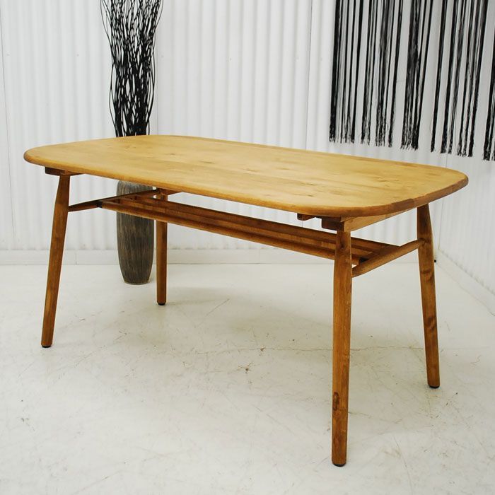 アウトレット 現品限り 一部 大 展示品 ナチュラルモダン 角の無い丸みのあるデザイン バーチ材 中棚付き オイル仕上げ 231130-ロジー140 na