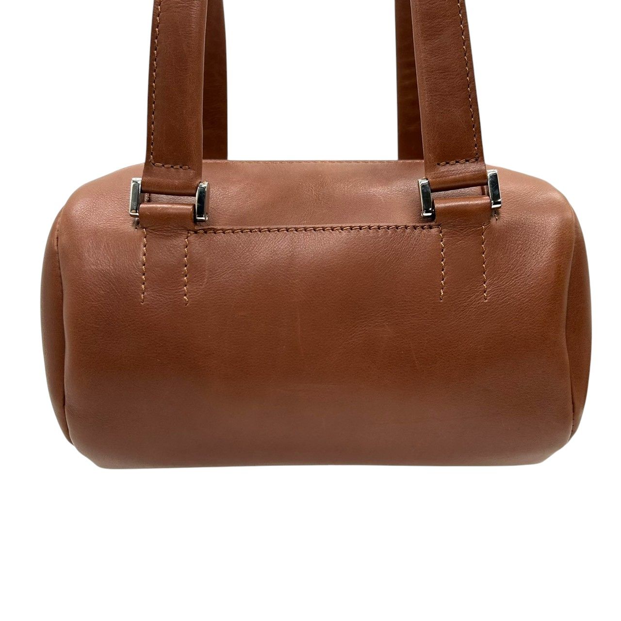 ヒロフ HIROFU ハンドバッグ ミニボストン ドラムバッグ 筒型 Hロゴ