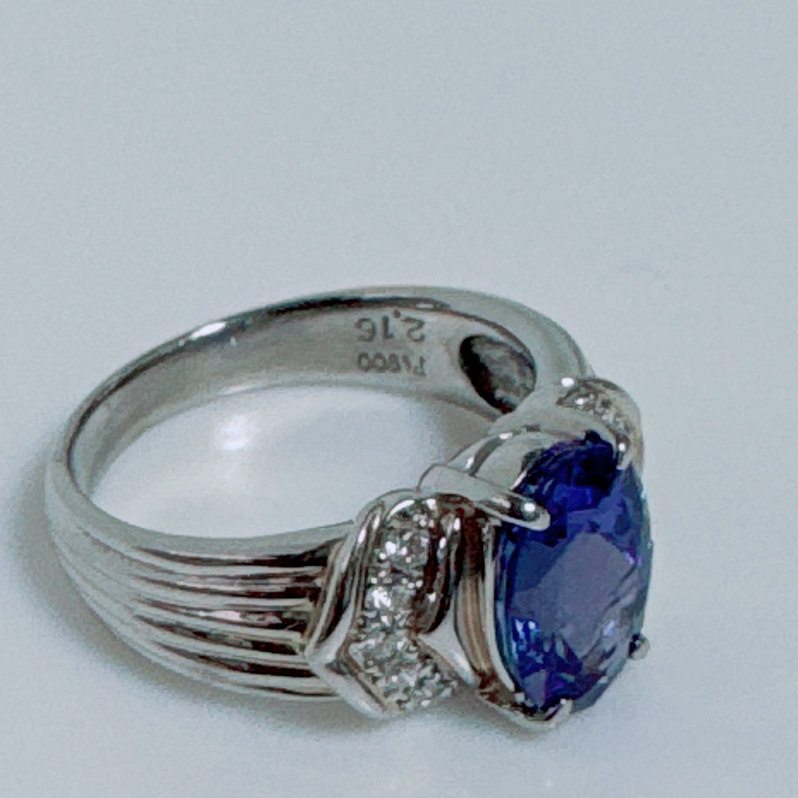 PT天然ゾイサイト タンザナイトリングNO