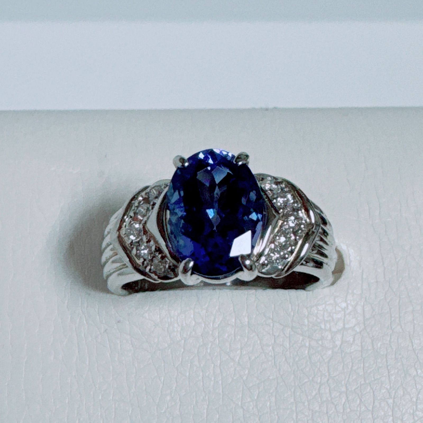 PT天然ゾイサイト タンザナイトリングNO