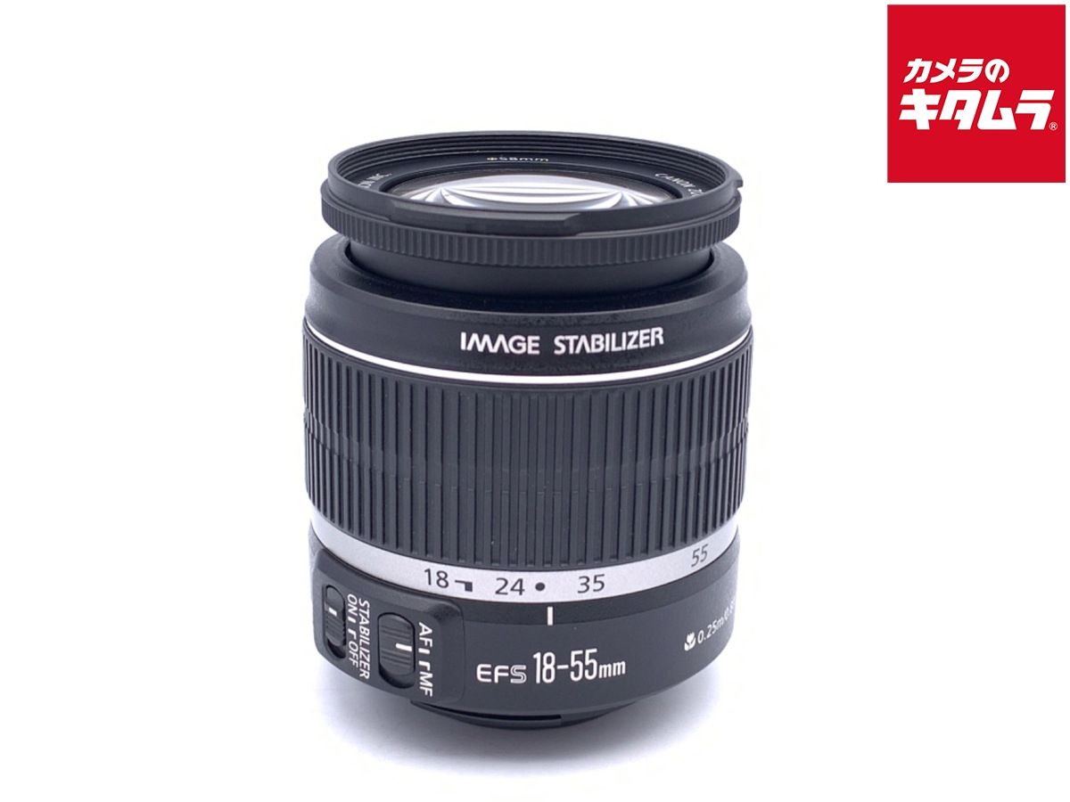並品 Canon キャノン EF-S 18-55mm F3.5-5.6 IS STM / EF-S 55-