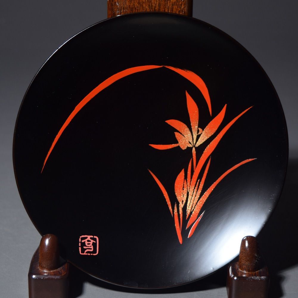 輪島塗 蒔絵 銘々皿 本漆 銘 皿 輪島塗 図変わり蒔絵 銘 皿 菓子皿
