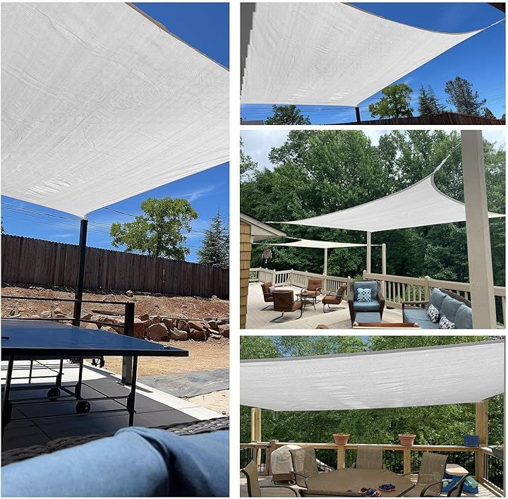 YEZOND サンシェード防水 日除けシェード 雨よけ 遮光ネット 屋外 庭