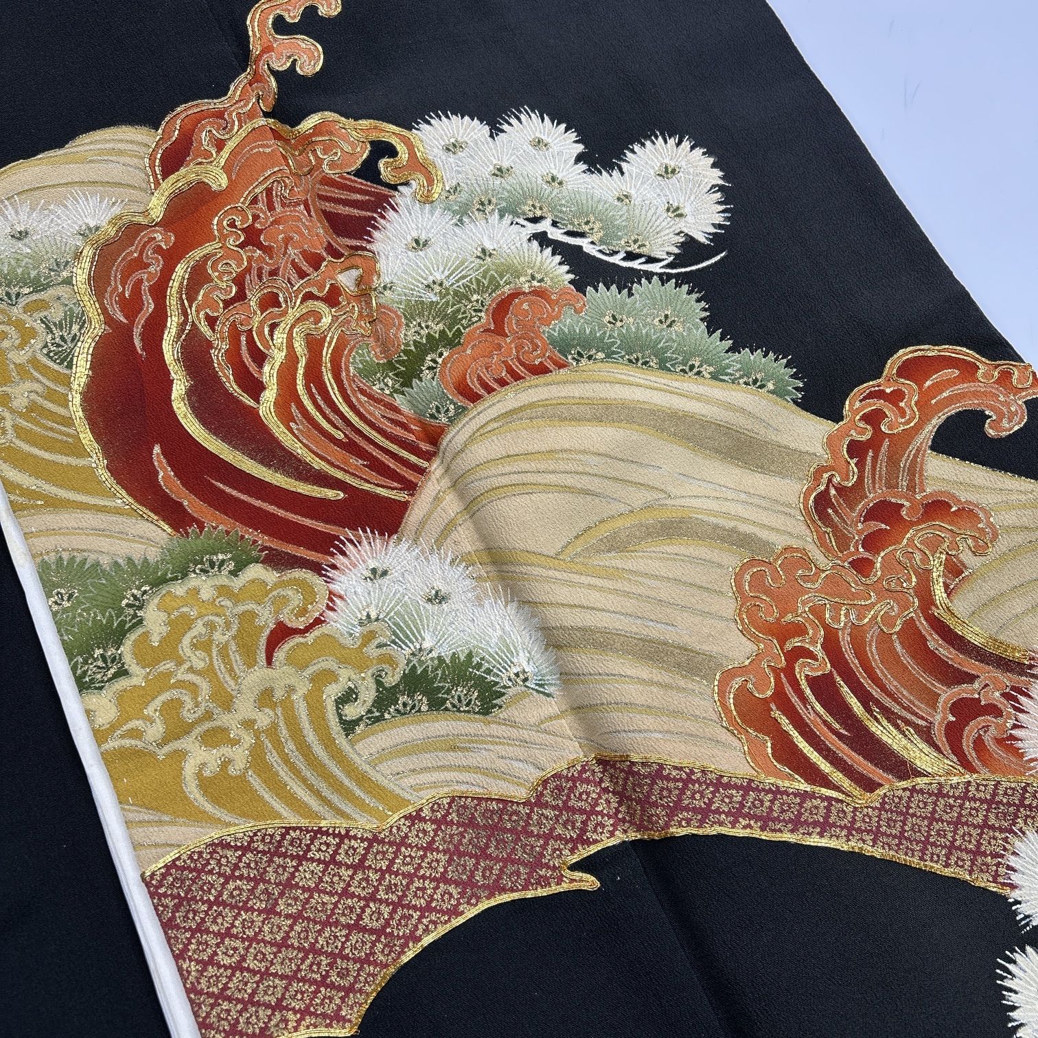 黒留袖 4枚 正絹 着物まとめ売り 同梱購入歓迎 リメイク用 着付け練習