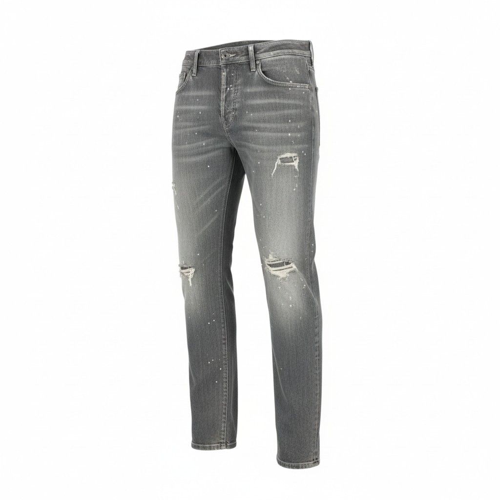 49L9 【美品】DSQUARED2 ディースクエアード COOL GUY JEAN ストレッチ デニム ウォッシュ ダメージ加工 S71LB1147 S30260 50サイズ グレー メンズo07t