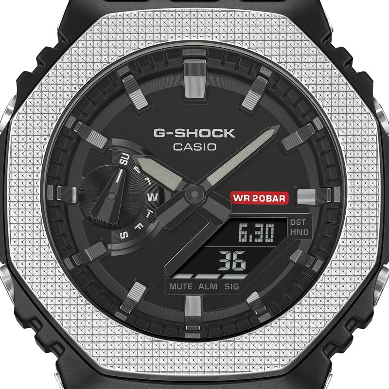  メーカー CASIO カシオ G SHOCK GM 2100 BM 1 AJF メタルカバード ブラックIP 八角形ベゼル 耐衝撃構造 20気圧防水 腕時計(デジタル) 時計