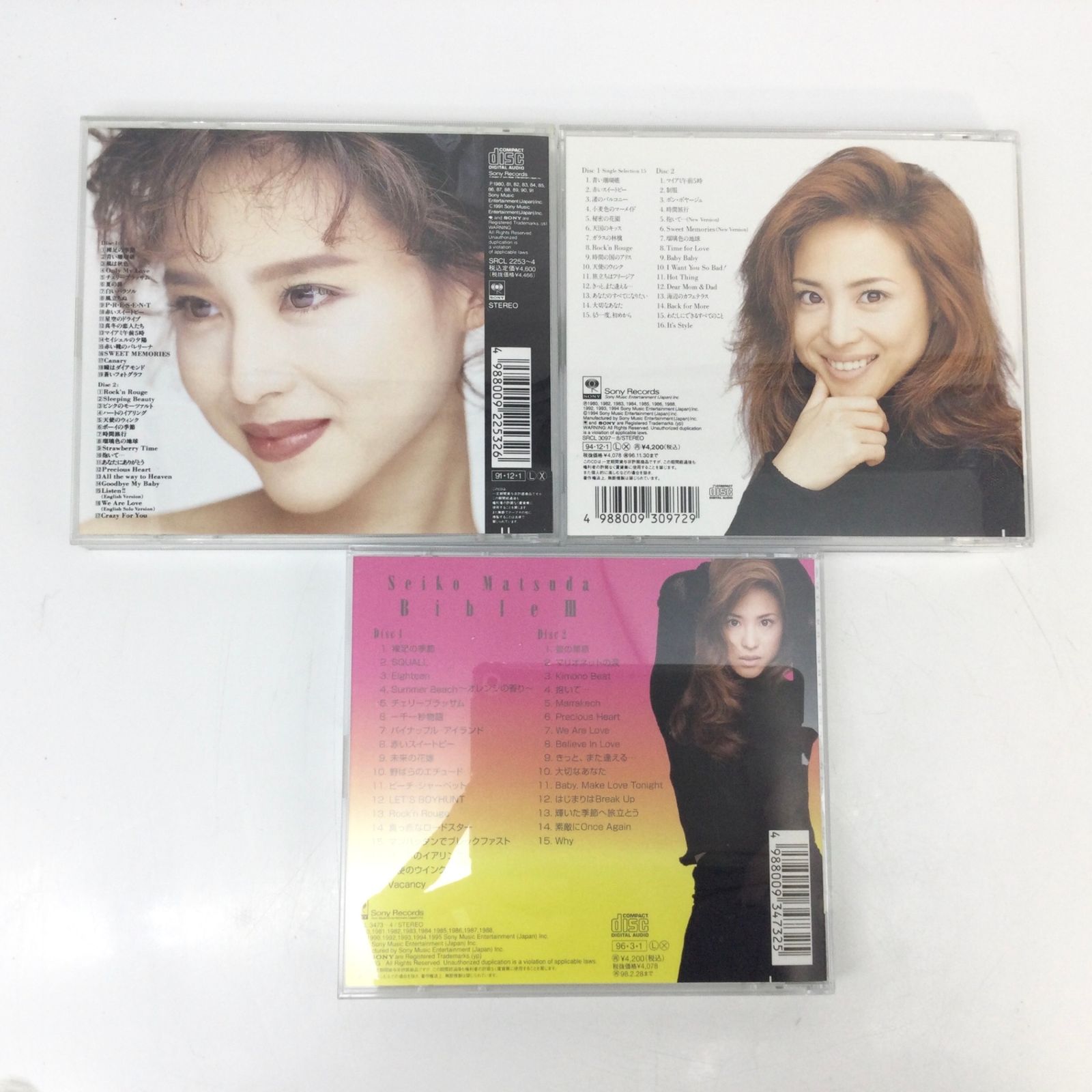 12057 松田聖子 CD6枚組 Bible 1・2・3 セット 1&2帯付き 3初回仕様