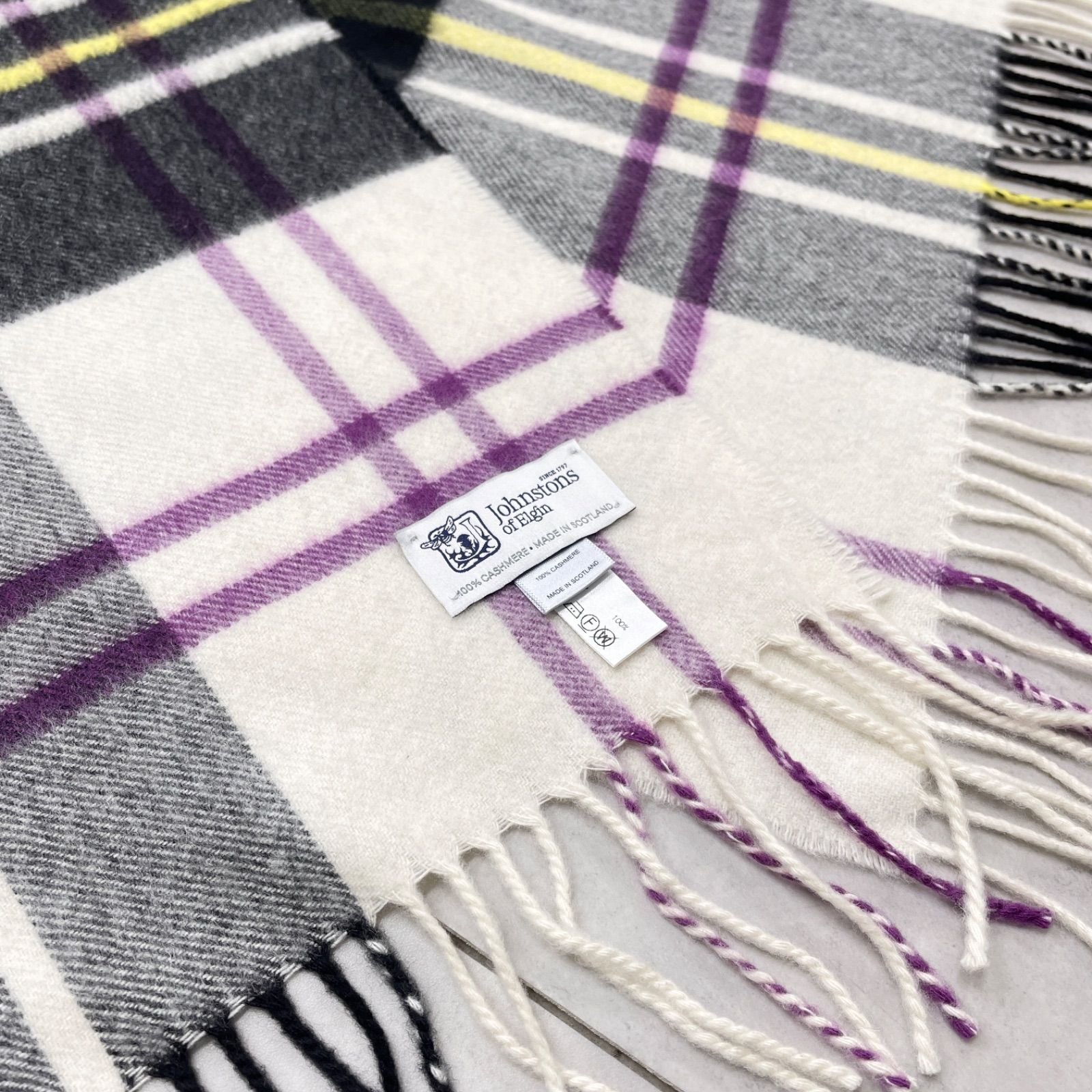 JOHNSTONS OF ELGIN ジョンストンズオブエルガン 大判ストール