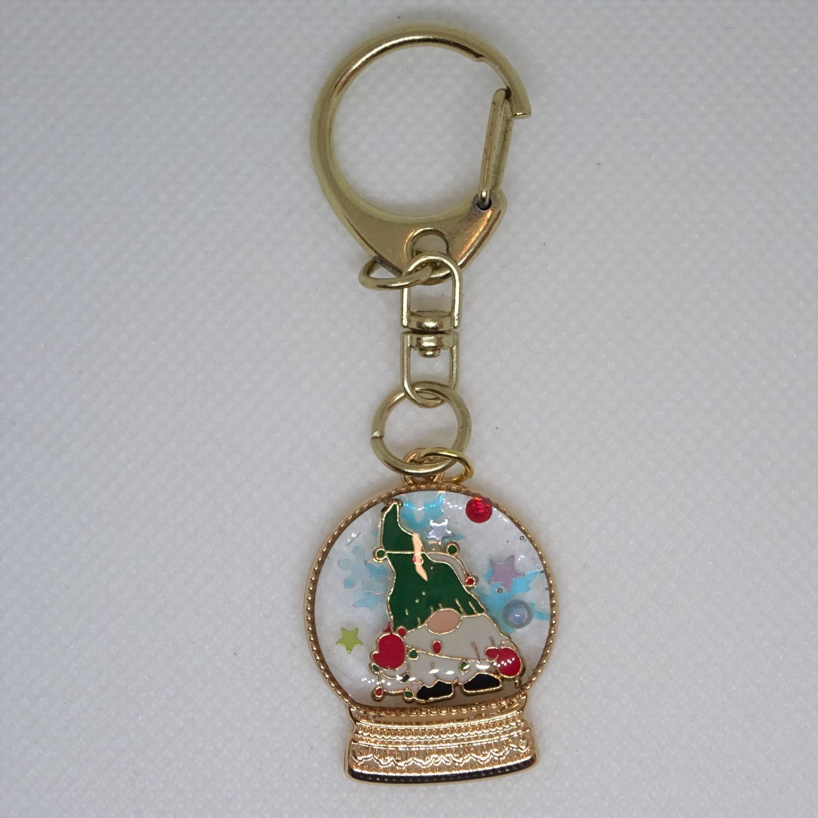 クリスマス＆スノードームキーホルダー①[レジン一点もの/キーホルダー 