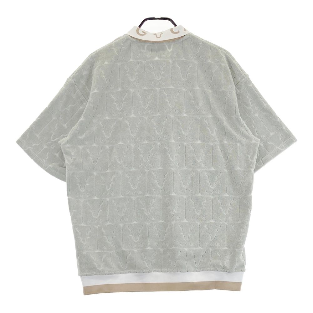 サイズ：4 CPG GOLF シーピージーゴルフ ハーフジップ パイル半袖