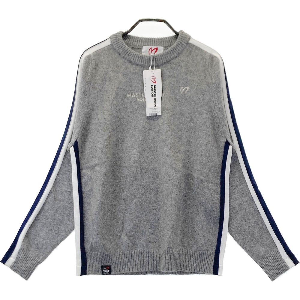 サイズ 1 MASTER BUNNY EDITION マスターバニーエディション ニットセーター サイドライン グレー系 ゴルフウェア レディース ストスト