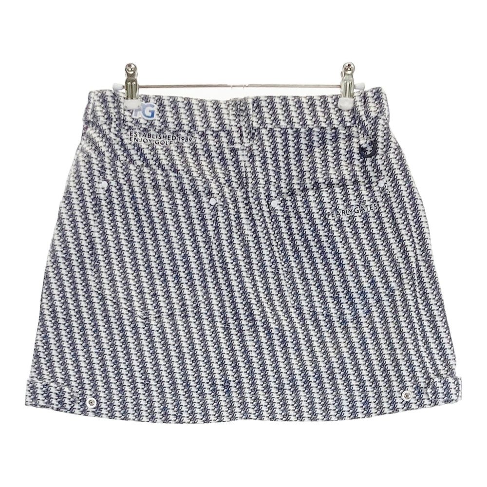サイズ 1 PEARLY GATES パーリーゲイツ モデル 35周年記念モデル スカート 総柄 ネイビー系 ゴルフウェア レディース ストスト