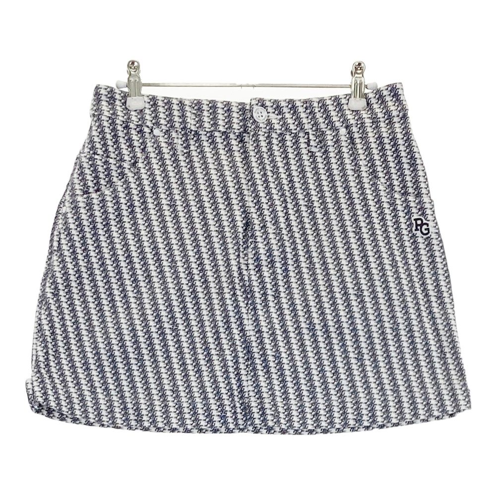 サイズ 1 PEARLY GATES パーリーゲイツ モデル 35周年記念モデル スカート 総柄 ネイビー系 ゴルフウェア レディース ストスト