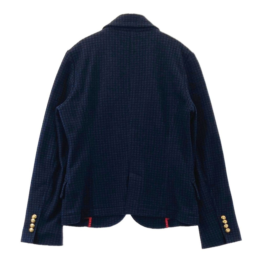 サイズ L AND PER SE アンパスィ ジャケット 千鳥 ネイビー系 ゴルフウェア レディース ストスト