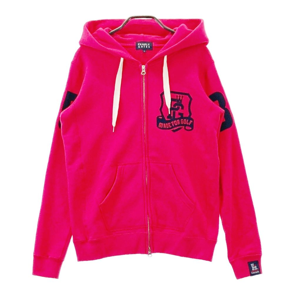 サイズ：1 PEARLY GATES パーリーゲイツ  スウェット ジップパーカー  ピンク系 [240101582783] ゴルフウェア レディース ストスト