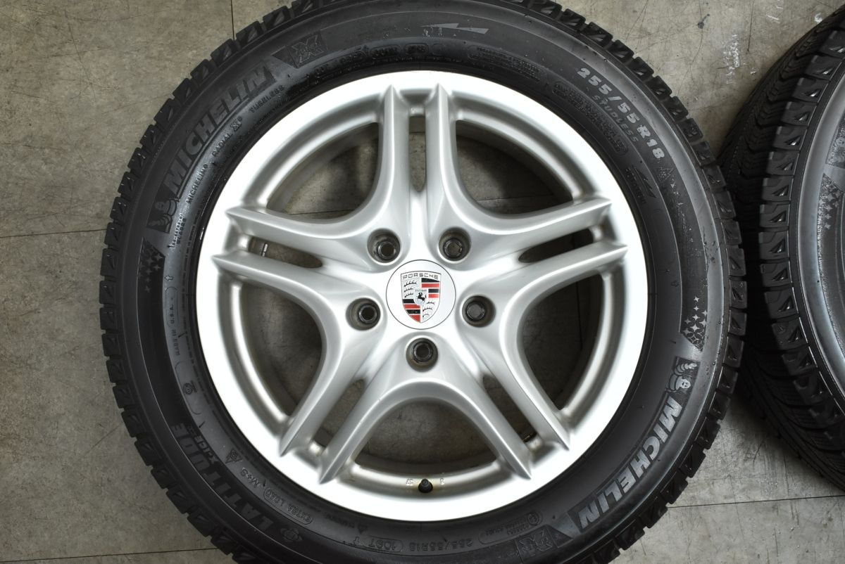 品 ポルシェ 957 カイエン 18 in 8 J 57 PCD 130 ミシュラン ラティチュードX ICE XI 2 255 55 R クレスト