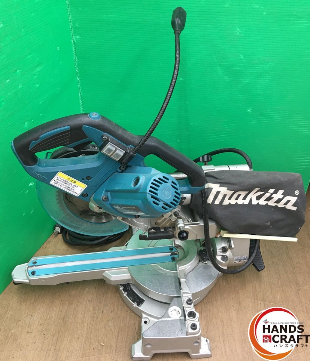 品 マキタ makita 165 mm スライドマルノコ 100 V 赤レーザー付 ライト点灯 標準付属品はノコ刃とダストバッグのみ付属