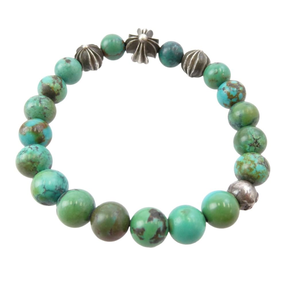 CHROME HEARTS クロムハーツ（原本無） 8mm BEAD ターコイズ ビーズ