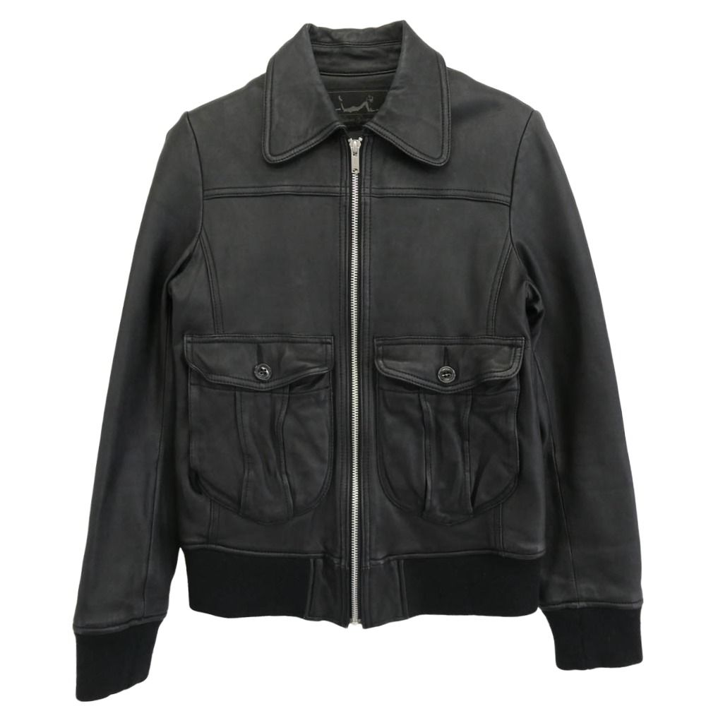 ヒステリックグラマー　ラムレザーブルゾン HYSTERIC GLAMOUR ヒステリックグラマー 0193LB01 ラムレザー ブルゾン