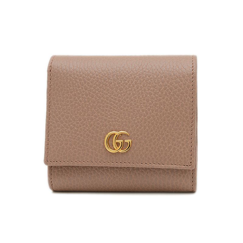 グッチ GGマーモント ミディアムウォレット 二つ折り財布 ブラウン 59858