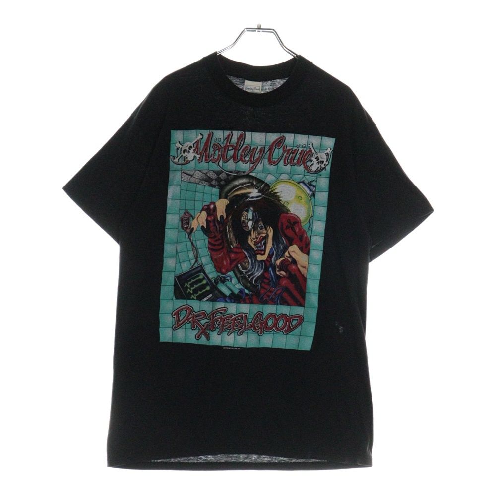 VINTAGE (ヴィンテージ) 80's Motley Crue DR.FEELGOOD モトリークルー バンドツアー 半袖Tシャツ カットソー ブラック
