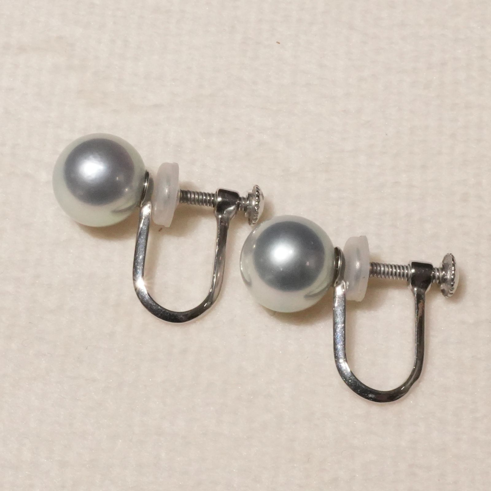  CCM刻印 パール ネックレス イヤリング セット グレー 25-2216 M ネックレス アクセサリー