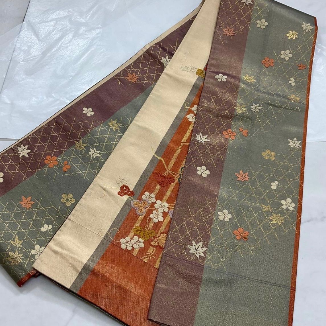 kimomo+one ○送料無料○kimonoarisa○最高級西陣織唐織○正絹