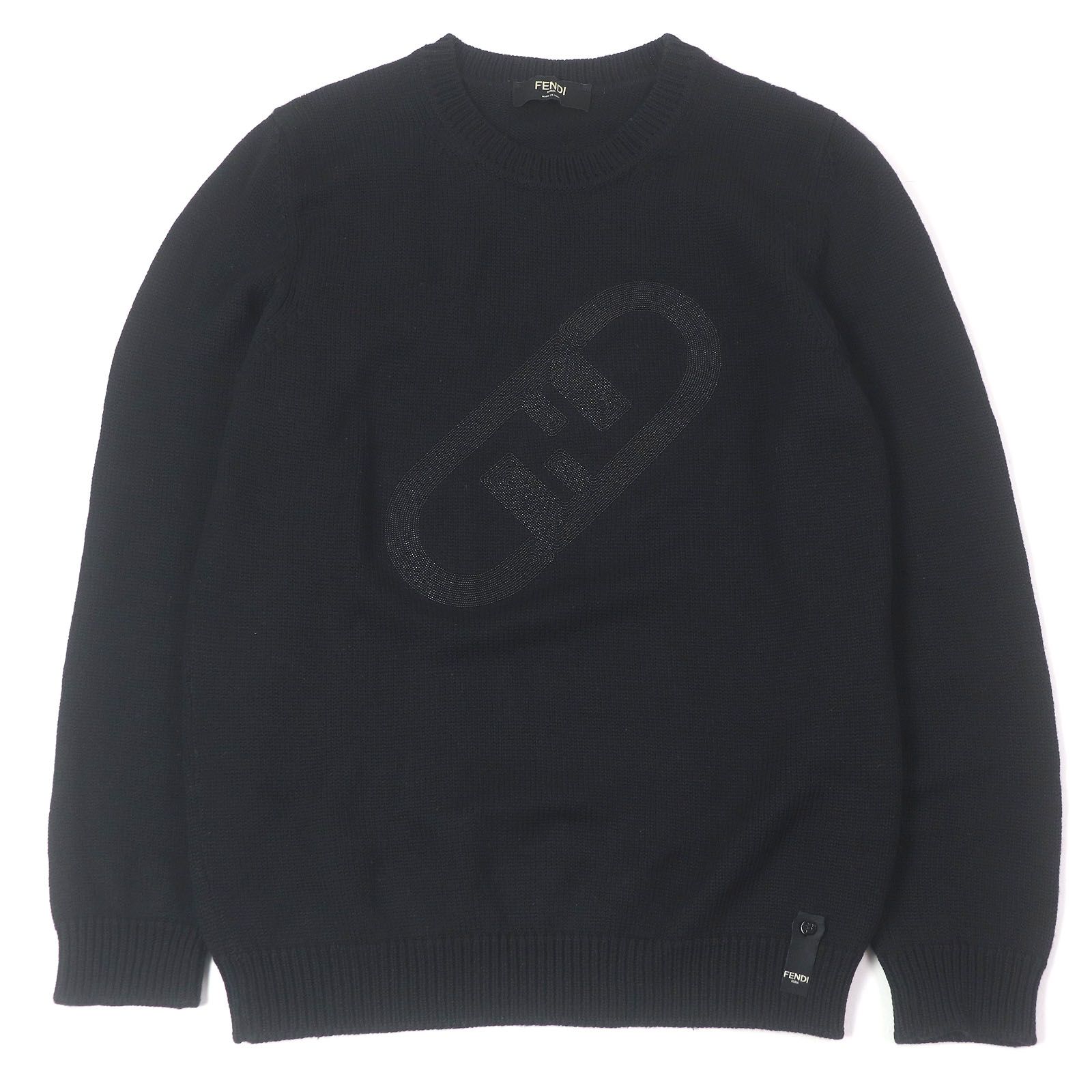 美品□FENDI フェンディ 2022年製 FZX088 ウール100％ FFロゴ ズッカ