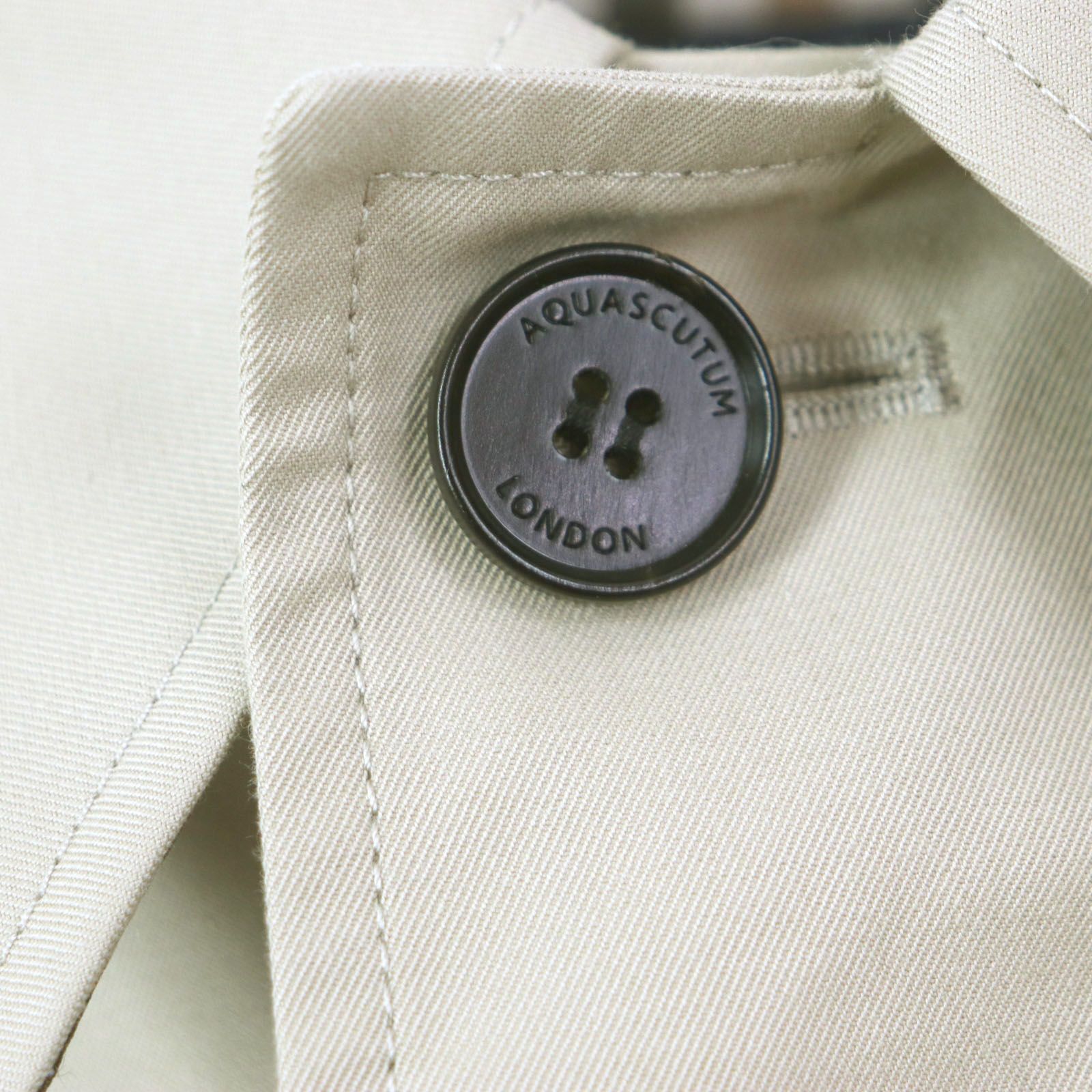 極美品▽Aquascutum アクアスキュータム コットン100% 裏地チェック柄