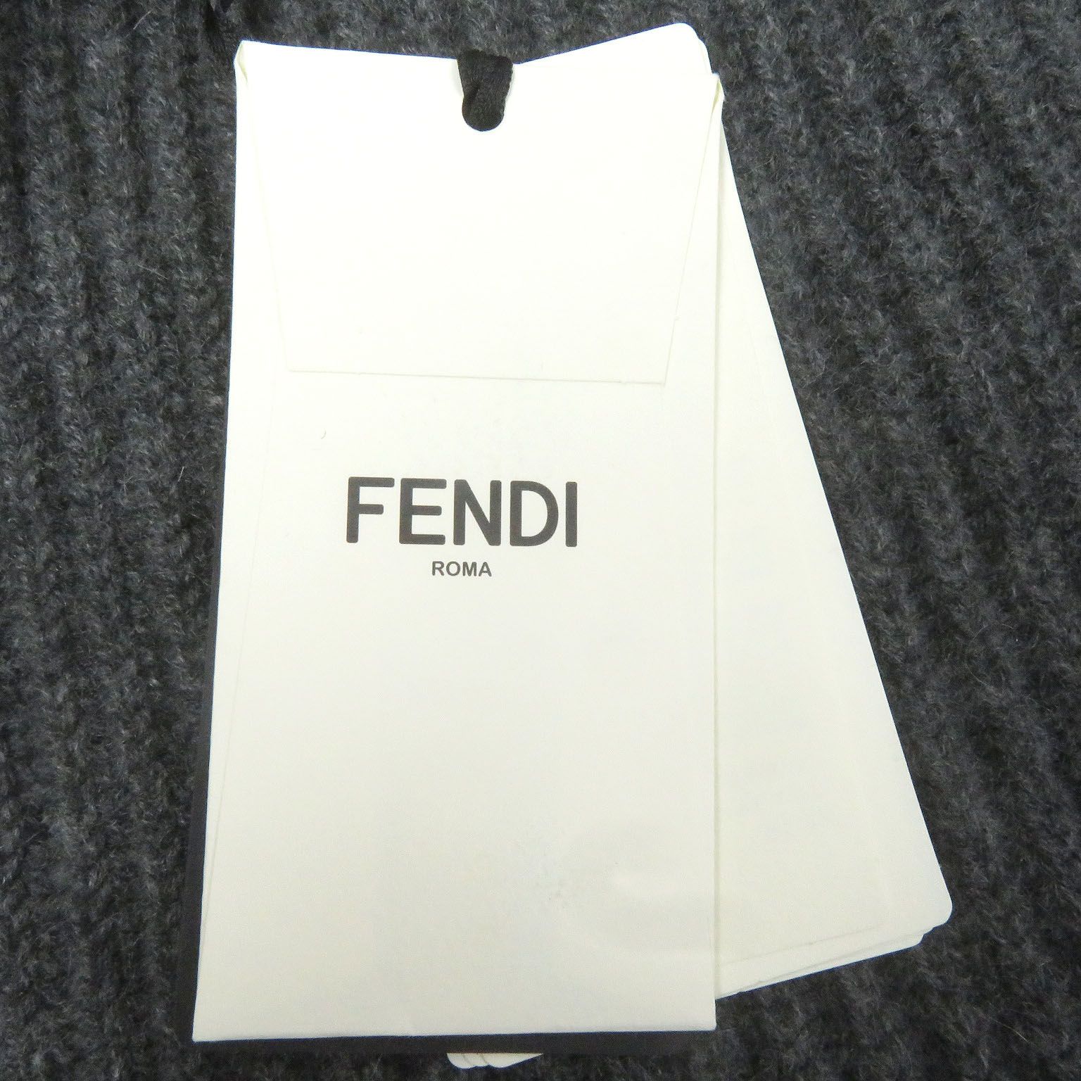 未使用品□FENDI フェンディ 2021年製 FZY496 カシミヤ100% ロゴ